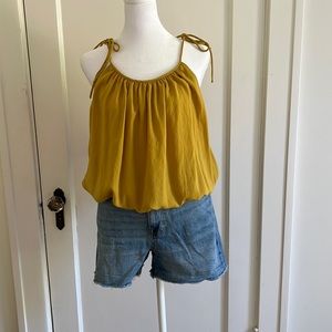 Theory - Golden Balloon Blouse - Size Medium